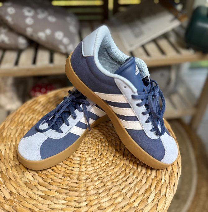 Baskets Adidas daim Bleu Jeans & bleu ciel confort ++++   