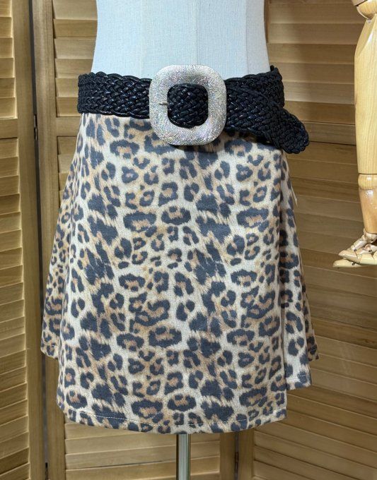 Ceinture tressée extensible noire et or stretch +++ du 36 au 50 
