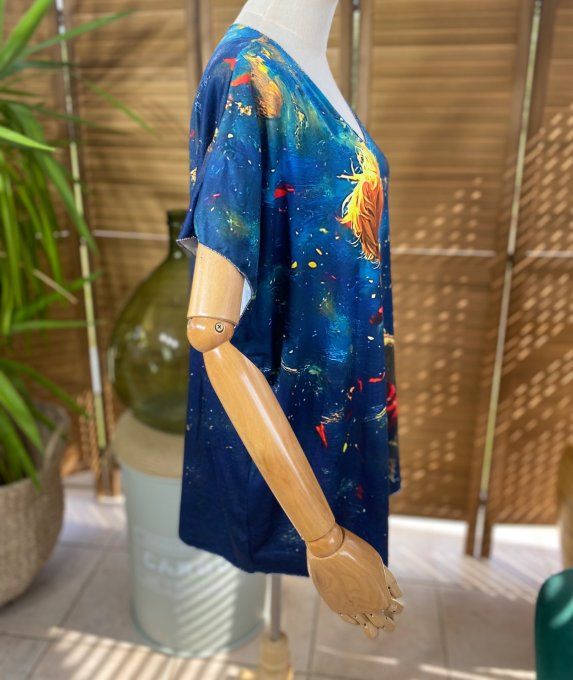 Top fin ample bleu Le Petit Prince du 40 au 52 