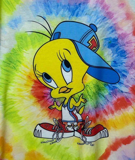 Top fin ample Tie & Dye Arc-en-ciel Titi Looney Tunes du 42 au 54/56