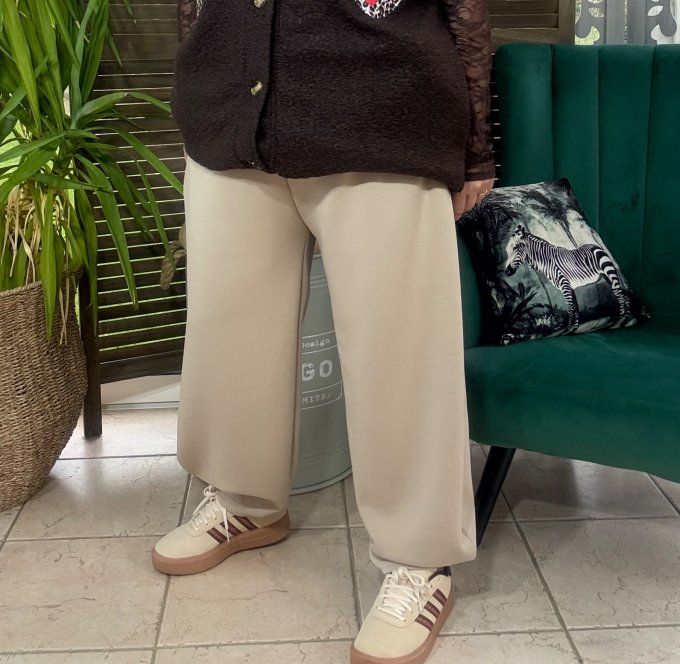 Pantalon Barrel Pants coupe dite "Balloon" beige confort +++ du 38 au 52