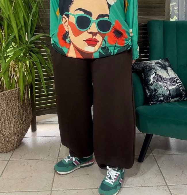 Pantalon Barrel Pants coupe dite "Balloon" chocolat confort +++ du 38 au 52