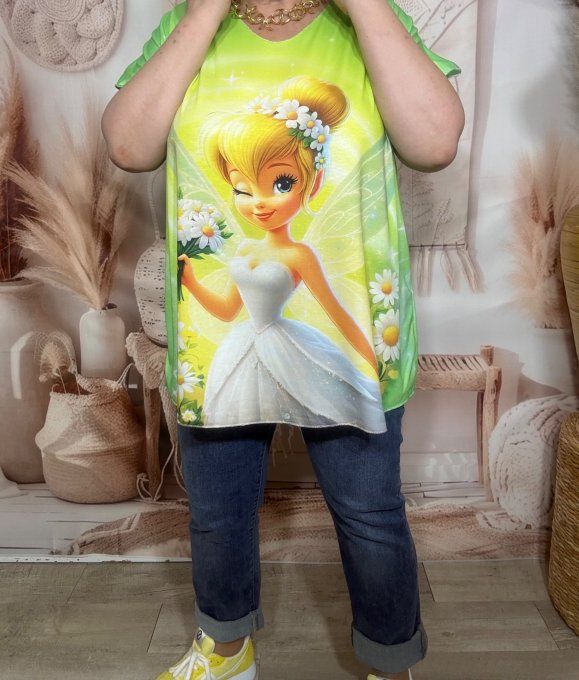 Top fin ample vert pomme La Fée Clochette Wedding Day du 42 au 54/56