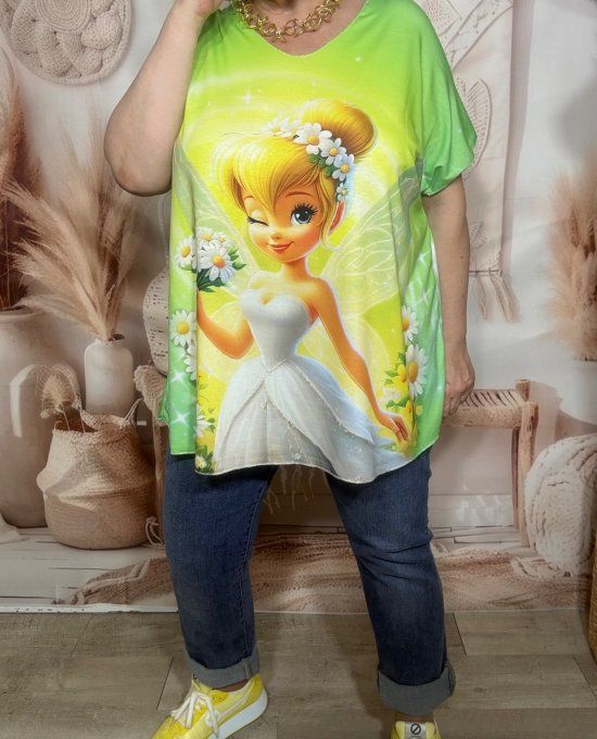 Top fin ample vert pomme La Fée Clochette Wedding Day du 42 au 54/56