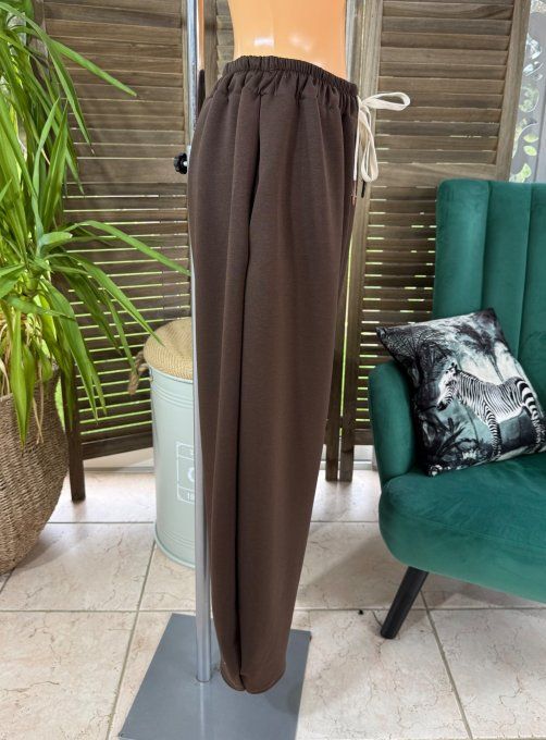 Pantalon Barrel Pants coupe dite "Balloon" chocolat confort +++ du 38 au 52