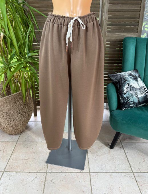 Pantalon Barrel Pants coupe dite "Balloon" camel confort +++ du 38 au 52