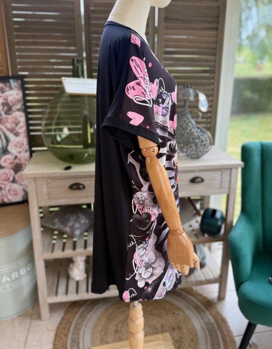 Tunique longue ou robe courte noire Betty Boop Show Girl du 40 au 50/52   