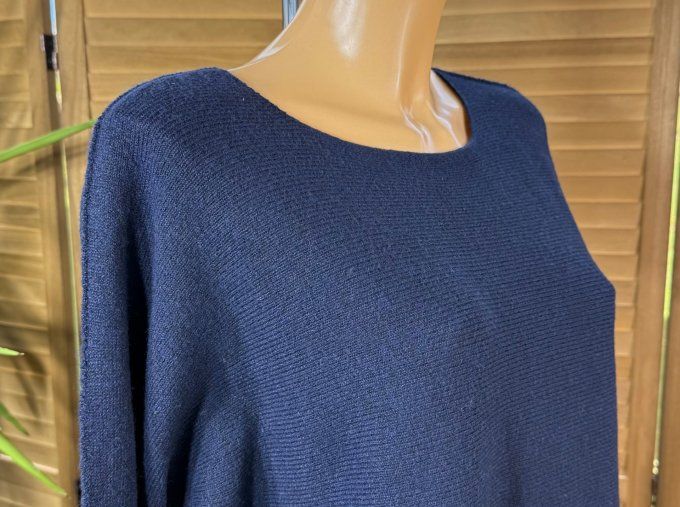 pull fin marine col bateau douceur +++ du 34 au 44