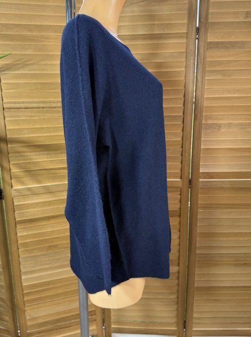 pull fin marine col bateau douceur +++ du 34 au 44