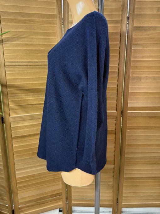 pull fin marine col bateau douceur +++ du 34 au 44