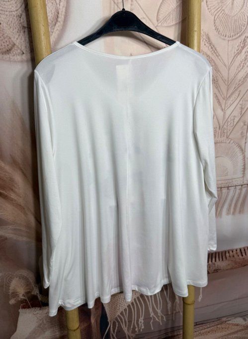 Lot de 2 Tops blancs manches longues Frida Kahlo du 42 au 56/58
