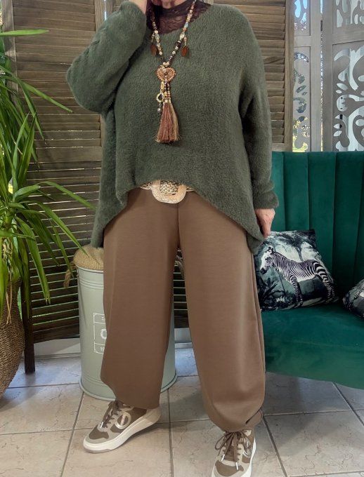Pantalon Barrel Pants coupe dite "Balloon" camel confort +++ du 38 au 52