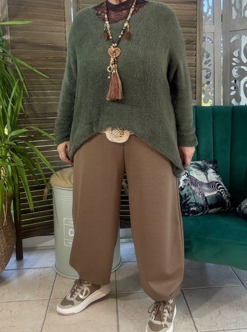 Pantalon Barrel Pants coupe dite "Balloon" camel confort +++ du 38 au 52