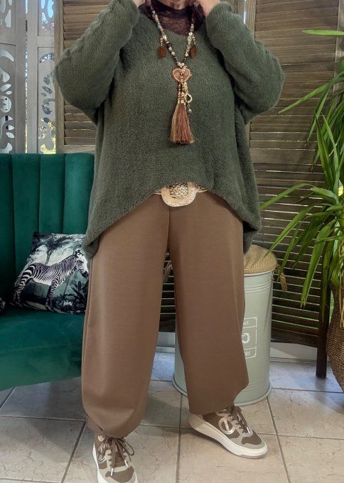 Pantalon Barrel Pants coupe dite "Balloon" camel confort +++ du 38 au 52