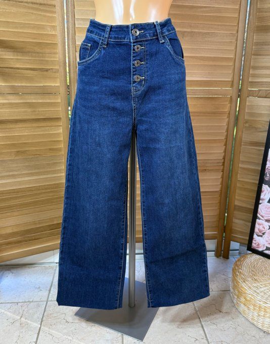 Jeans Straight Legs Brut coupe droite boutons argentés stretch ++ du 42/44 au 48/50