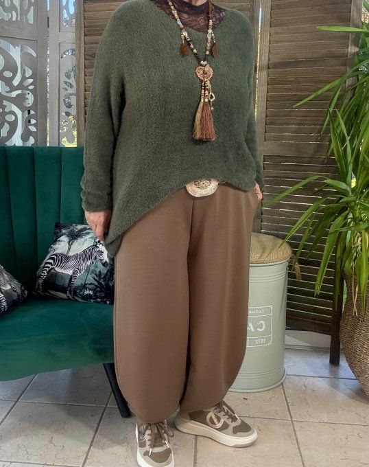 Pantalon Barrel Pants coupe dite "Balloon" camel confort +++ du 38 au 52