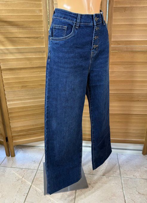 Jeans Straight Legs Brut coupe droite boutons argentés stretch ++ du 42/44 au 48/50