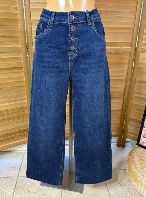 Jeans Straight Legs Brut coupe droite boutons argentés stretch ++ du 42/44 au 48/50