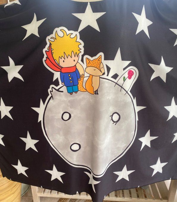 Tunique trapèze oversize manches courtes Le Petit Prince du 42 au 56/58 et même + 