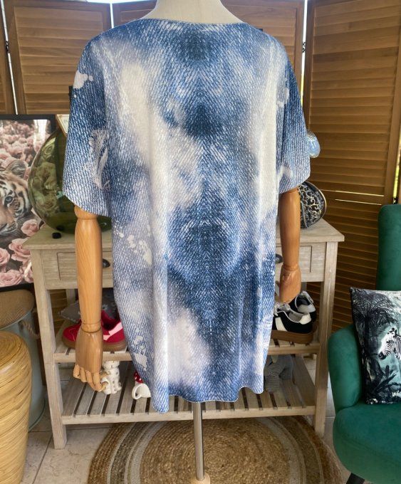 Top fin ample effet jeans délavé Alice au Pays des Merveilles du 40 au 52  