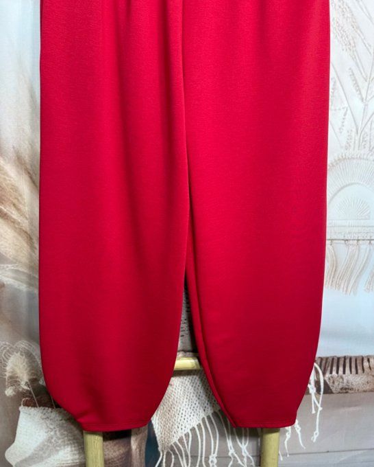 Pantalon Barrel Pants coupe dite "Balloon" rouge confort +++ du 40 au 52 