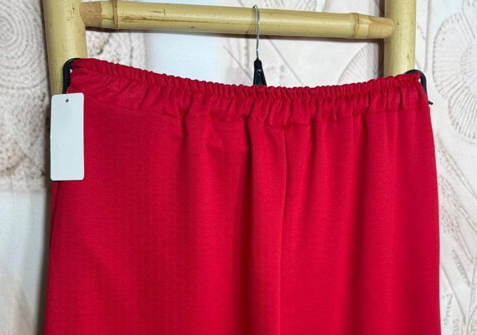 Pantalon Barrel Pants coupe dite "Balloon" rouge confort +++ du 40 au 52 