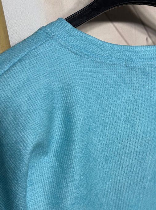 Sweat velours ras ciel Le Chiot blanc et le Papillon douceur ++++ du 40 au 52/54