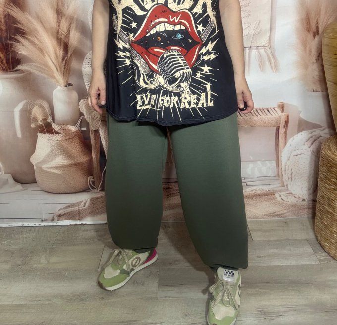 Pantalon Barrel Pants coupe dite "Balloon" kaki confort +++ du 40 au 52 