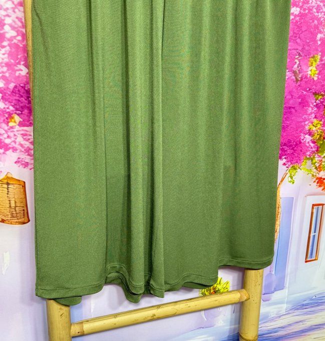 Bermuda Jort Kaki short long cuisses larges façon Jupe culotte stretch +++ du 38 au 54/56 
