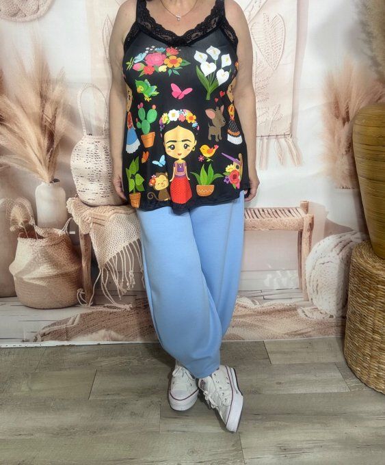 Pantalon Barrel Pants coupe dite "Balloon" bleu layette confort +++ du 40 au 52 