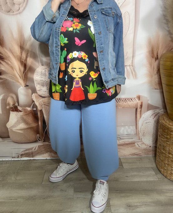 Pantalon Barrel Pants coupe dite "Balloon" bleu layette confort +++ du 40 au 52 