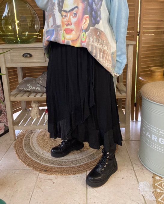 Chemise oversize manches bouffantes dos fantaisie Léopard du 38 au 50/52 