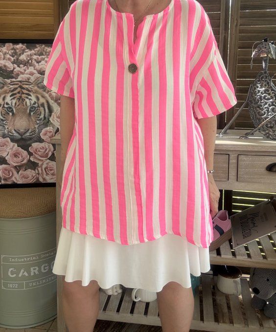Jupe -short ample blanche stretch ++++ du 38 au 54 