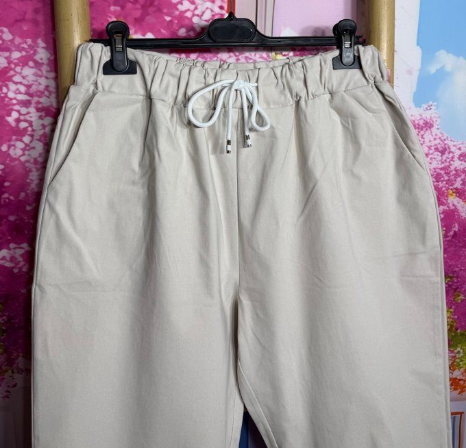 Bermuda / short long beige extensible confort ++++ du 40 au 52 