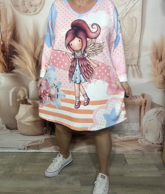 Robe ample pastel La Fée étoilée Gorjuss Romantic Spirit du 42 au 52/54