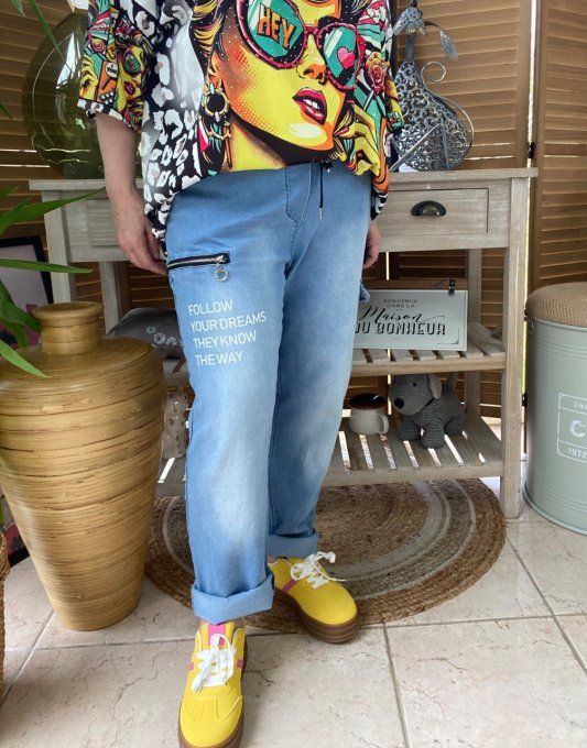 panta jogg Baggy cargo jeans stone clair fin délavé confort +++ du 38 au 46/48