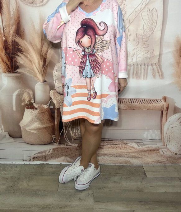 Robe ample pastel La Fée étoilée Gorjuss Romantic Spirit du 42 au 52/54