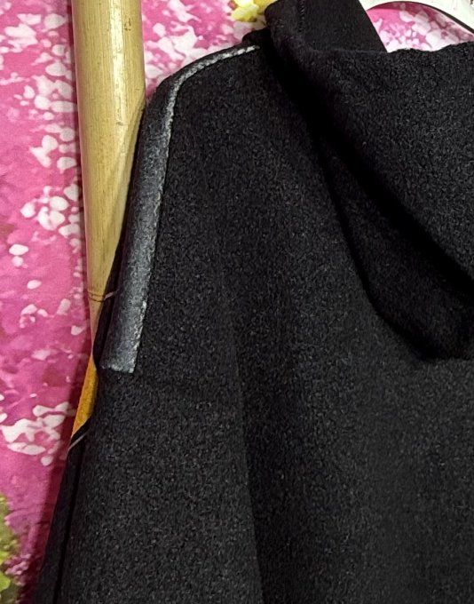 Gilet long à capuche oversize polaire noire Mickey Mouse et ses amis du 38 au 50 et même +