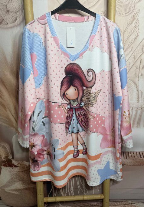 Robe ample pastel La Fée étoilée Gorjuss Romantic Spirit du 42 au 52/54