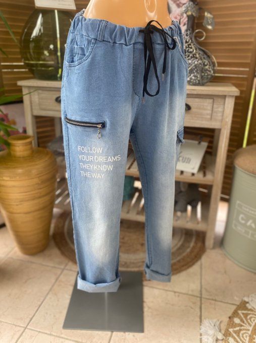 panta jogg Baggy cargo jeans stone clair fin délavé confort +++ du 38 au 46/48