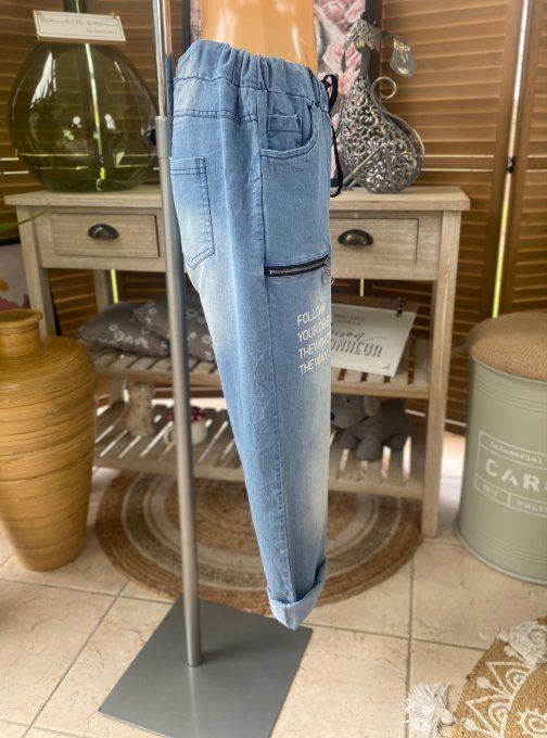 panta jogg Baggy cargo jeans stone clair fin délavé confort +++ du 38 au 46/48