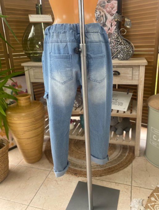 panta jogg Baggy cargo jeans stone clair fin délavé confort +++ du 38 au 46/48