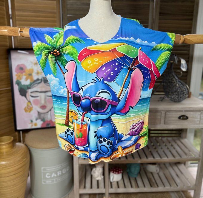 Top fin ample multicolore Stitch Fun Summer Vibes du 40 au 52 
