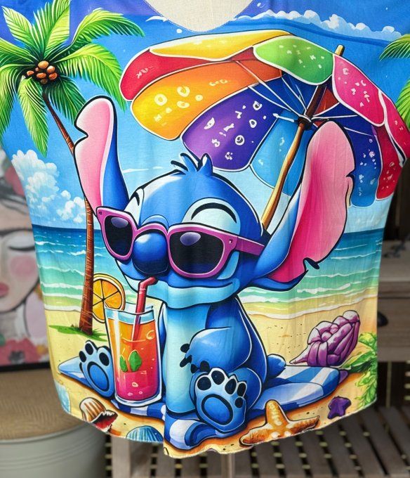 Top fin ample multicolore Stitch Fun Summer Vibes du 40 au 52 
