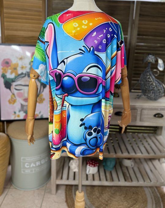 Top fin ample multicolore Stitch Fun Summer Vibes du 40 au 52 