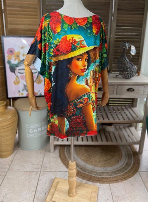 Top fin ample multicolore La Dolce Vita du 40 au 52