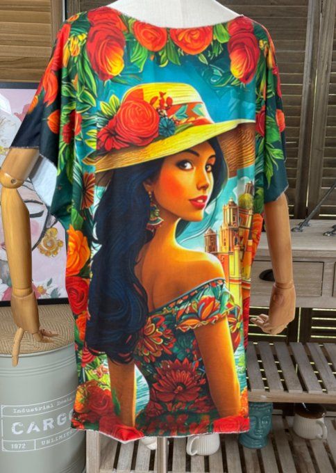 Top fin ample multicolore La Dolce Vita du 40 au 52