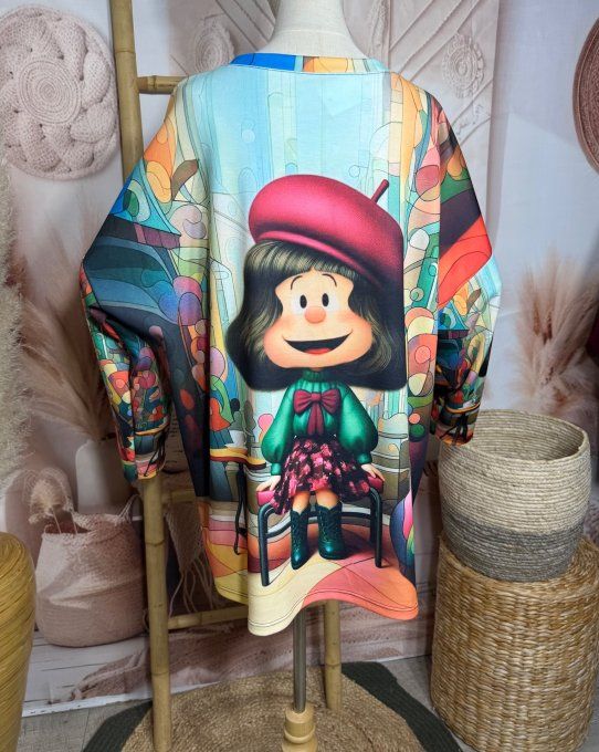 Sweat ample multicolore La Fillette Titi Parisienne au café du 40 au 52/54 