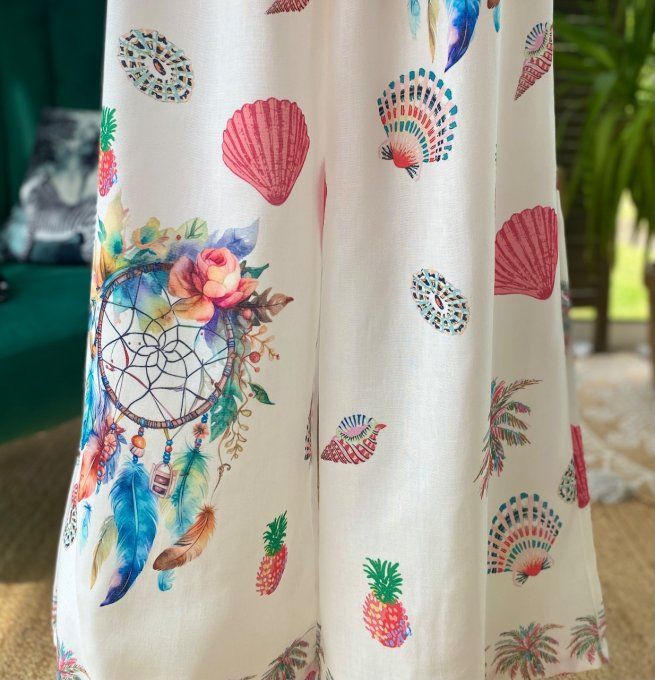 Pantalon Palazzo blanc Attrape-rêves Esprit Tropical chic du 42 au 50/52 