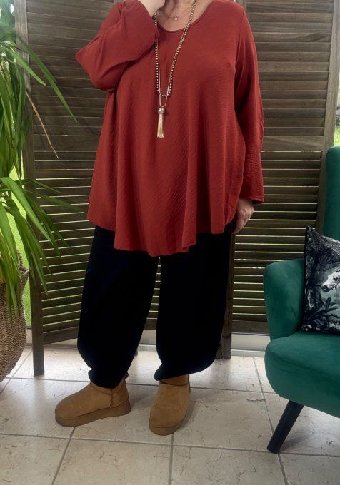 Top trapèze Rouille manches longues réglables du 42 au 52/54